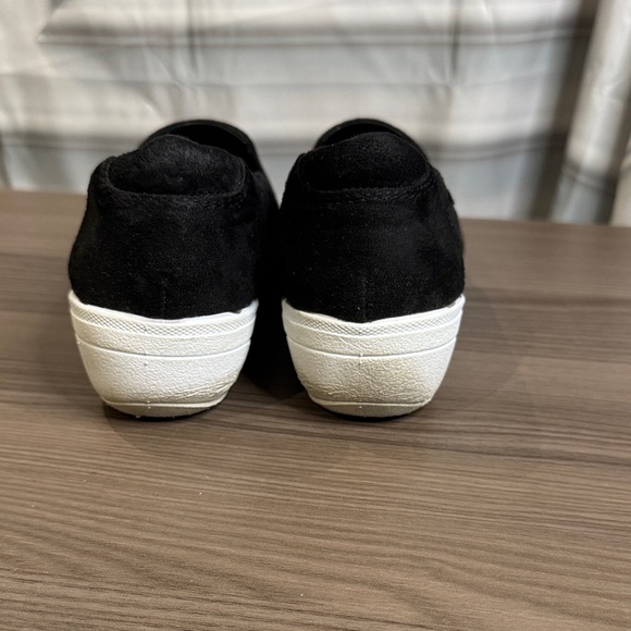 Anne Klein Sport Black Studded Slip-On Wedge Sneakers - Picture 4 of 12